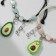 Bracelets "Demetrons" Avocado and Makaruns, Color, 7 cm
