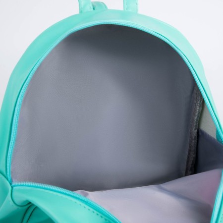 Baby backpack for artificial leather girl "Kitik", plush strip, 27x23 x 10 cm-4