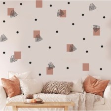 Interior color plastic sticker 