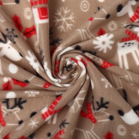 Плед Belezza Christmas deers 120x150см, флис 150г/м, пэ100%-2