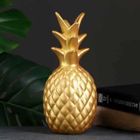Piggy bank "Pineapp" gold, 25x11x11cm