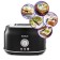 Toster KitFort KT-2038-1, 815 W, 6 fry modes, 2 toasts, black