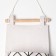 Pocket textile color white 3 compartments, 57x19 cm
