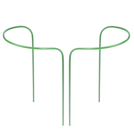 Builder, d = 50 cm, h = 90 cm, leg d = 1 cm, metal, set 2 pcs., Green