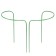 Builder, d = 50 cm, h = 90 cm, leg d = 1 cm, metal, set 2 pcs., Green