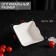 Saletnik porcelain share "Susan", 200 ml, 11 × 11 cm, white color