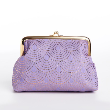 Cosmetic bag, lilac color-1