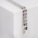 Bracelet with rhinestones "shine" thread by interweaving, white color in silver, 18 cm