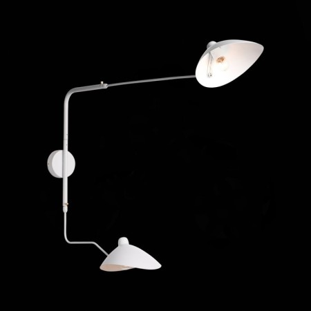 Wall lamp ST LUCE. SL305.501.02. SPRUZZO. 2x60 watts, e27, 18x75 cm, white color-3