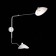 Wall lamp ST LUCE. SL305.501.02. SPRUZZO. 2x60 watts, e27, 18x75 cm, white color