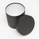 Set of round boxes 5 in 1 "paints", black, 25 x 25 x 25 - 19 x 19 cm 19 cm