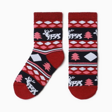 Nosks children's terry, red color, size 20-22-2