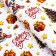 Packaging paper "Snake and gift", gloss, 80 g/m2, 70 x 100 cm