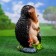 Garden figure "Hedgehog with a shovel" 22x22x31cm
