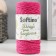 Knitting cord 100% cotton, width 1mm 100m 80g "pink" 10x4.2x4.2 cm