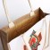 Shoper without fasteners, beige/beige color