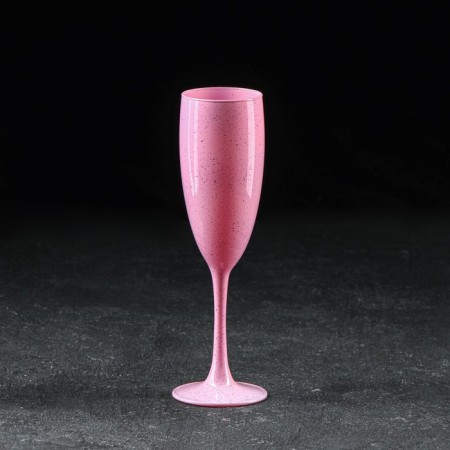 A set of glasses for champagne "Dawn Rock", 170 ml, 2 pcs, pink color-1