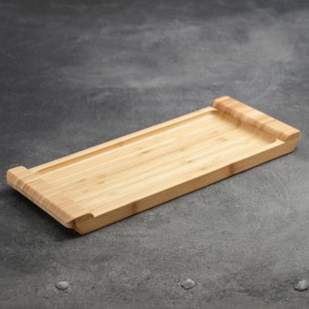 STRIATA supply dish 33 × 14 cm, beige color, bamboo-2