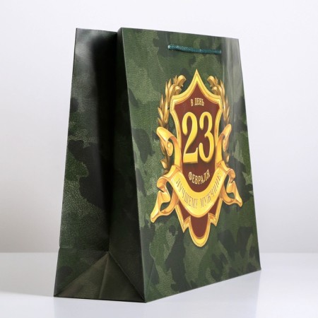 Gift Laminated horizontal package, packaging, “February 23”, L 28 x 38 x 9 cm-5