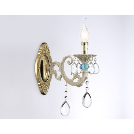 Wall lamp with crystal Ambrella Light, Classic, TR4932, 1HE14, Color Gold, White-3