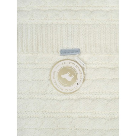 Sofi de Marko “Giovani” plaid, size 100x140 cm, milk color-2