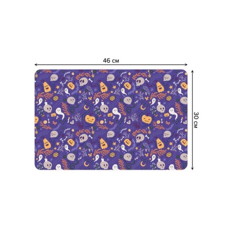 A set of napkins for setting the Samain table, rectangular, rounded edges, size 30x46 cm, 4 pcs-2