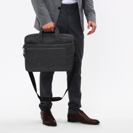 Laptop bag, gray color-7