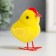 Easter souvenir "Chickens with a scallop" set 6 pcs yellow 3x6x6.5 cm