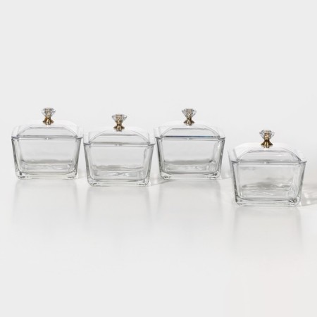 Glass Menacle on the stand "Gold", 19.5 × 19.5 cm-6