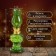 Kerosene lamp green 6x6x20 cm risalux