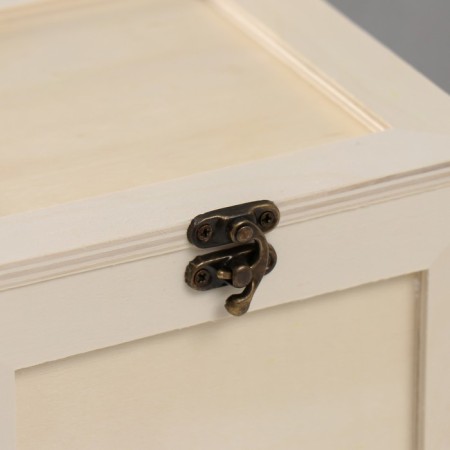 Casket wood for painting "Square box" Castle hook 15x15x15.5 cm-1