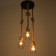 Lamp Bayerlux 2605/3 E27 40W Black 30x30x19-119 cm