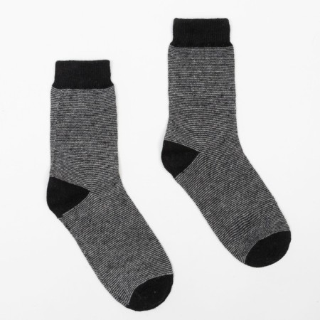 Male wool socks, black color, size 43-46