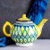 Rishtan ceramics "Patterns", 1000 ml, yellow