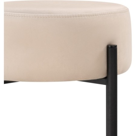 Haric Siper Metal/velor, black/beige 40x40x74 cm-3