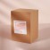 Organizer for storing cotton pads "Bamboo", with a lid, 7 × 7 × 10.1 cm, the color is transparent/brown