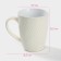 Mug ceramic share "Lilu", 190 ml, beige color