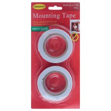 The adhesive tape is bilateral, on a foamed basis, 18 mm x 1 m, in a blister, 2 pcs., With a Euro suspension