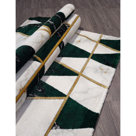 Rectangular carpet Karmen Hali Omega, size 200x400 cm, color Green/Green-1