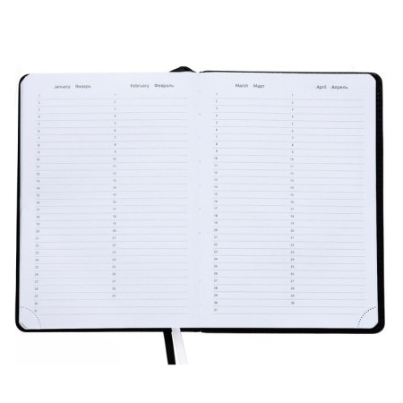 Leduced Diary A5, 160 sheets, Devente.message.ok, hard cover of artificial leather, lies, block 70 g/m2-8