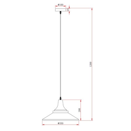 Suspended lamp Aries E27x40W-4