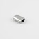Tip for a cord, d = 4 mm, 13 × 9 × 6 mm, 10 pcs, silver color