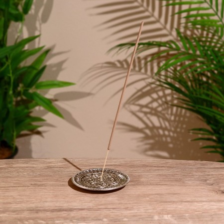 Standing for incense "OM" metal, 9 cm