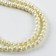 Glass beads, set 140 pcs., Size 1 pc. - 6 mm, white color
