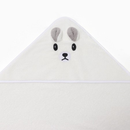 Lovelife towel "Bear", col. White, 80x80 cm, 100% PE, microfiber-2