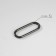 Ring for bags, oval, 35 × 14 mm, thickness - 2 mm, black nickel color
