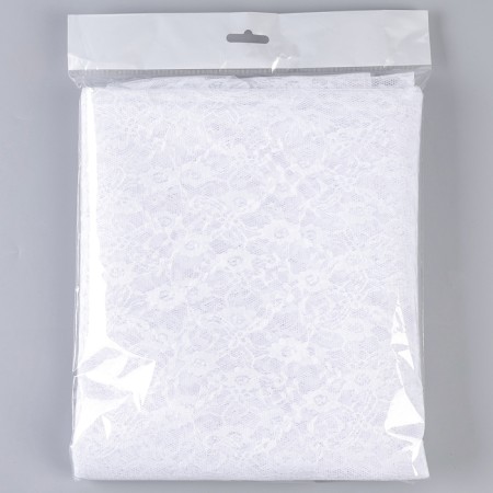 Hypyura flap, small flowers, white, 150 × 160 cm-2