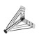 Furniture support Cappio OP10, h = 150 mm, chromium color