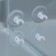 Set of suction cup with a holder, silicone, F12 mm, 4 pcs