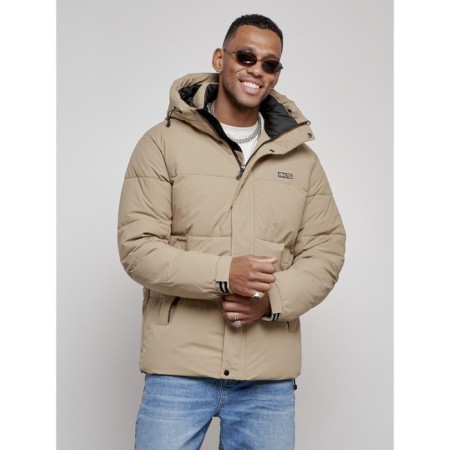 Male Winter jacket, size 56, beige color-8